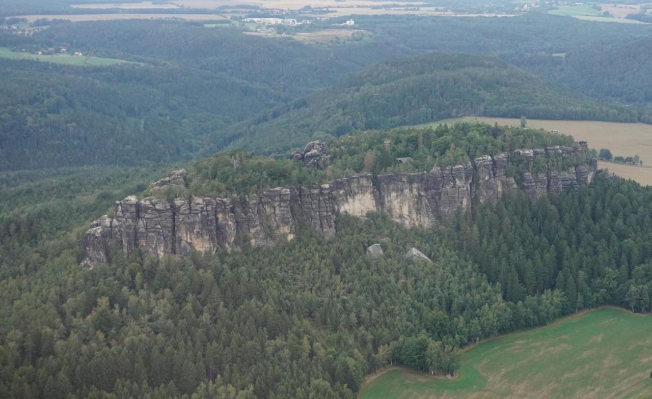 Ferienwohnung Zum Hirschgrund Schöna Kültér fotó
